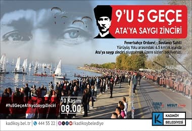 10 Kasım'da Atatürk İçin El Ele “Ata'ya Saygı Zinciri” 