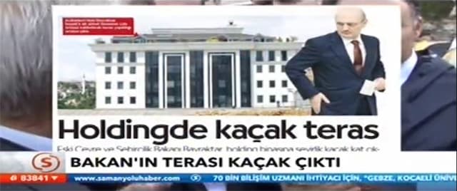 Erdoğan Bayraktar'ın  Terası Kaçak- Stv