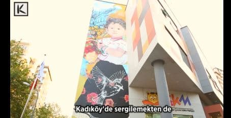 Kahve Tarlalarında Çocukluk Muralı Kadıköy Duvarlarında