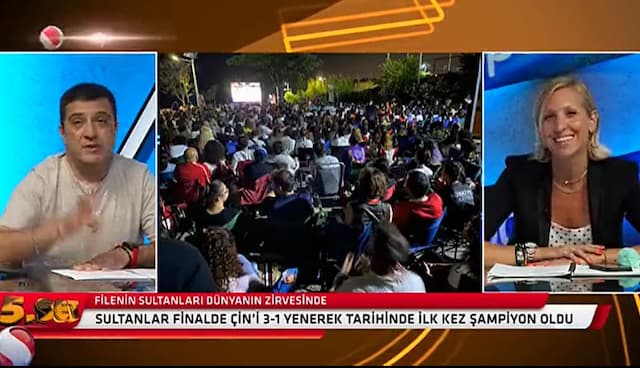 Sports Tv - Kalamış'da Sabaha Karşı Canlı Voleybol Maçı Gösterimi